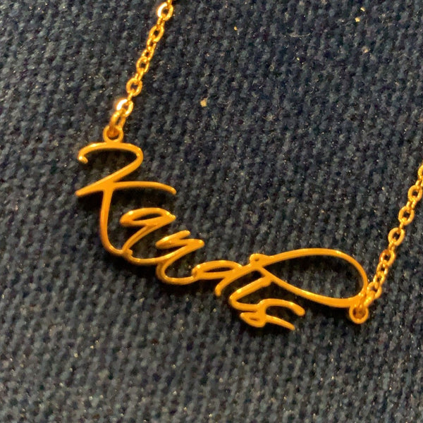 Personal Script Necklace