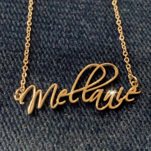 Personal Script Necklace