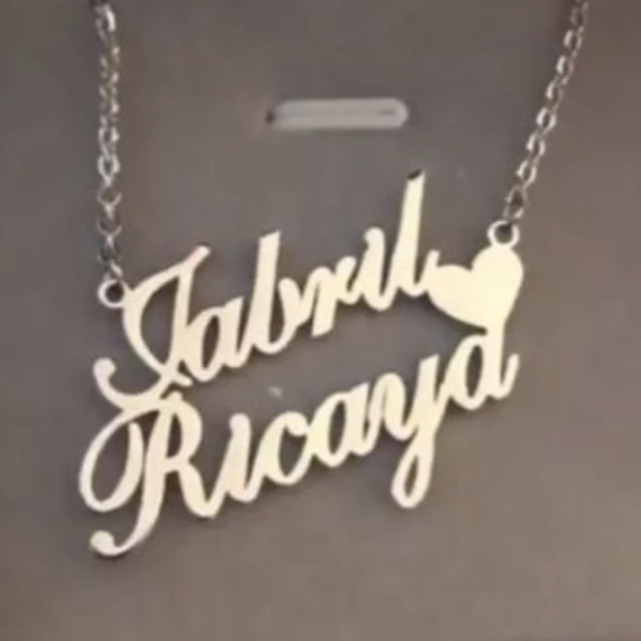 "Double Trouble" Name Necklace