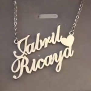 "Double Trouble" Name Necklace