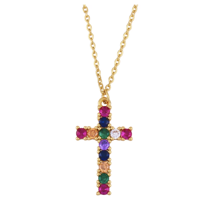 Small Cross Pendant Necklace