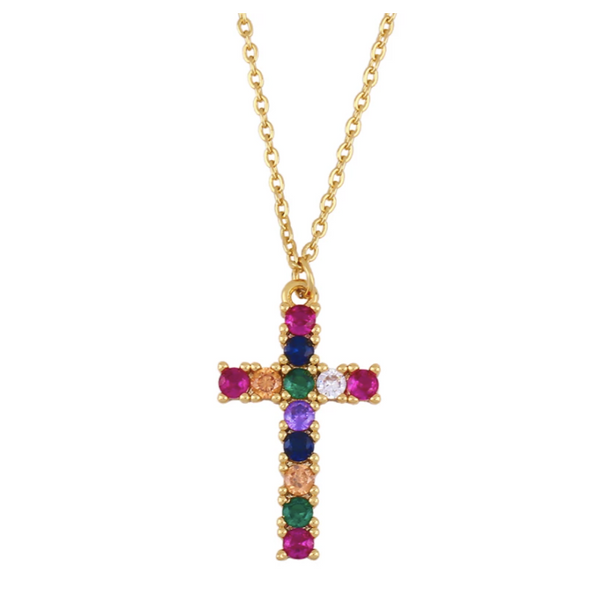 Small Cross Pendant Necklace