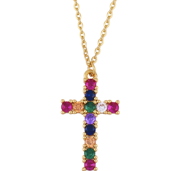 Small Cross Pendant Necklace