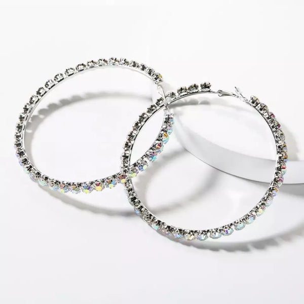 “Crystal” Hoop Earring