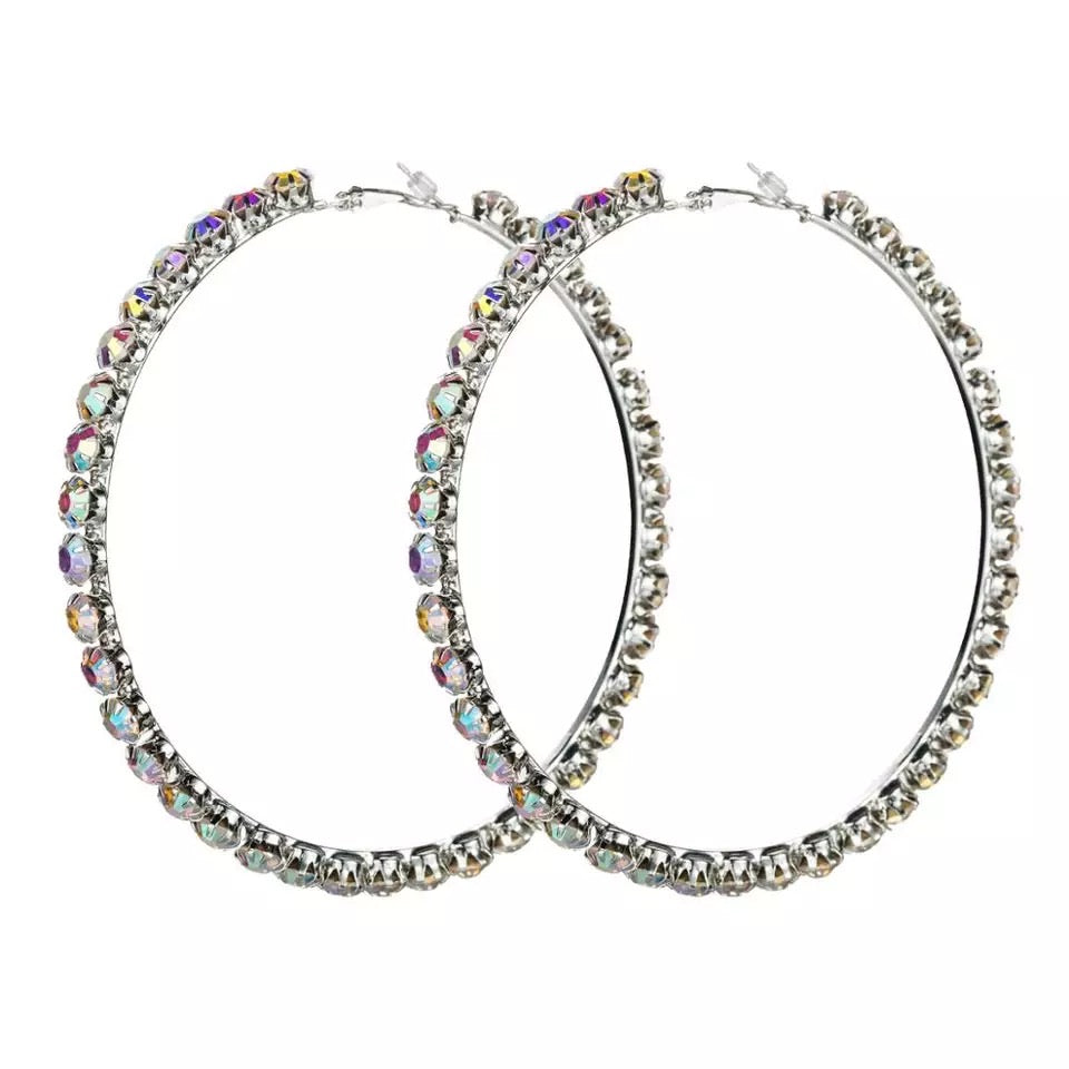 “Crystal” Hoop Earring