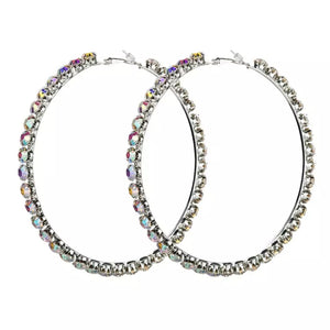 “Crystal” Hoop Earring