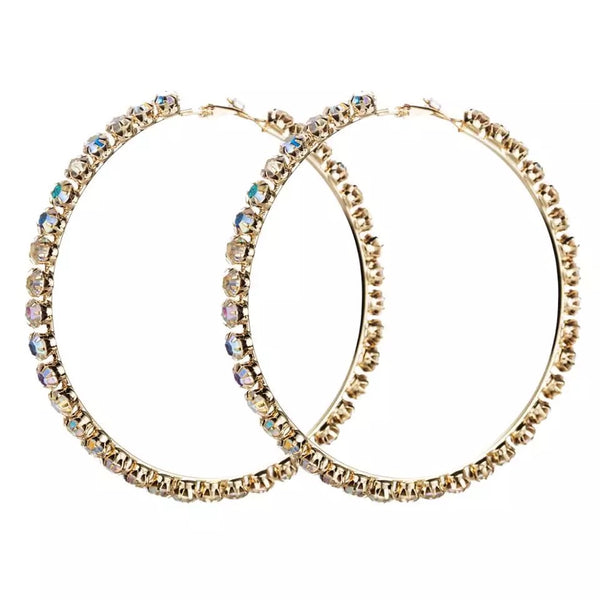 “Crystal” Hoop Earring